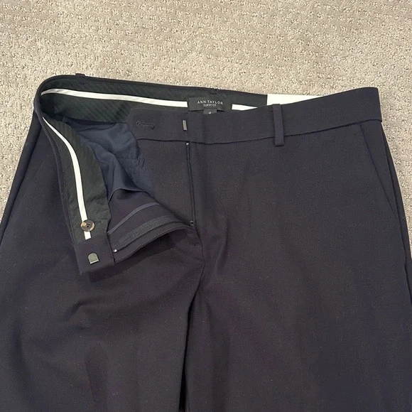 NWT Ann Taylor The Ankle Midrise Pants, Dark Navy, 10 Curvy, Office Workwear - Picture 7 of 14